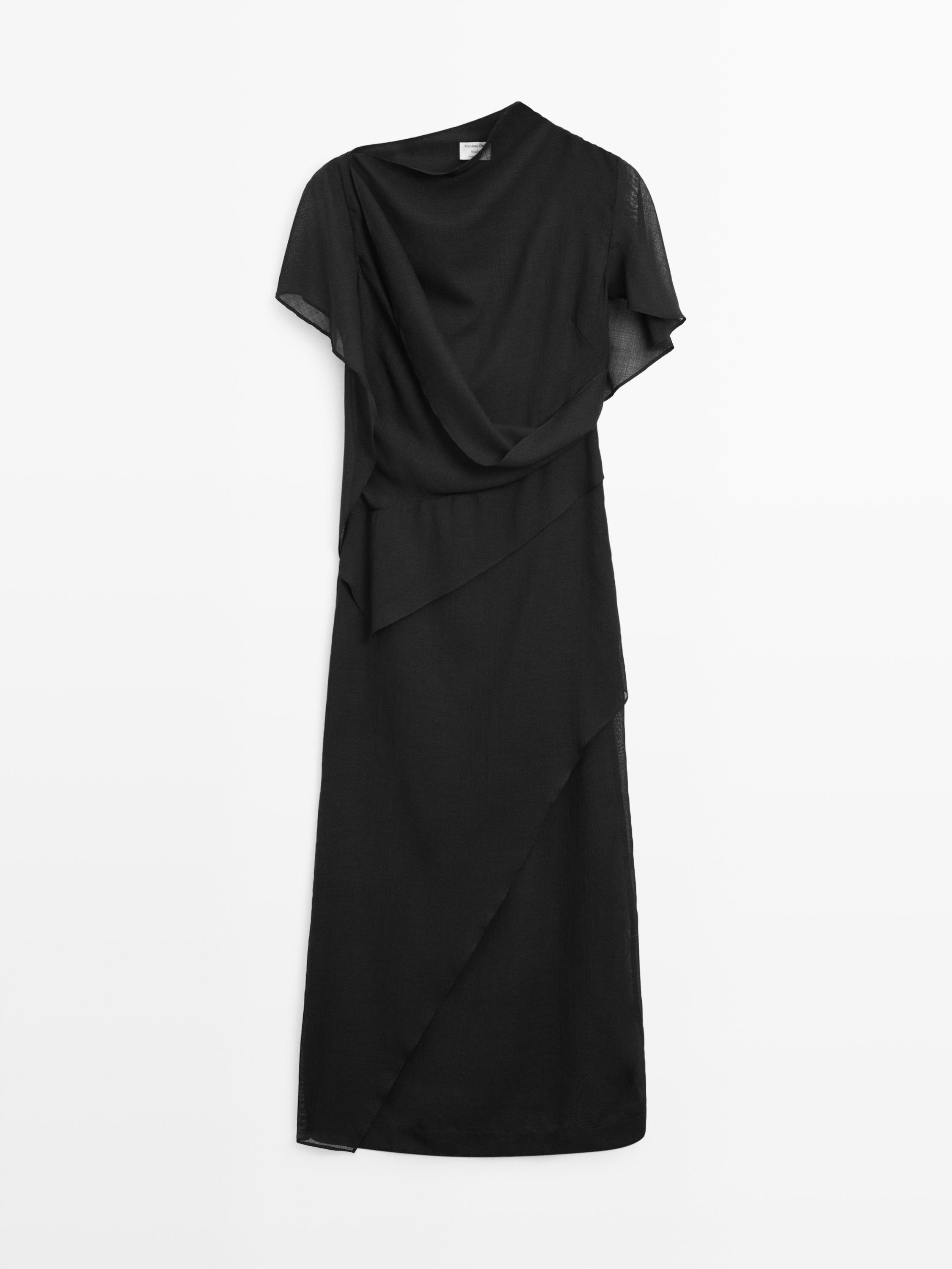 Midi dress with hood detail - STUDIO